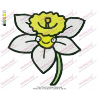 Funny Flower Embroidery Design